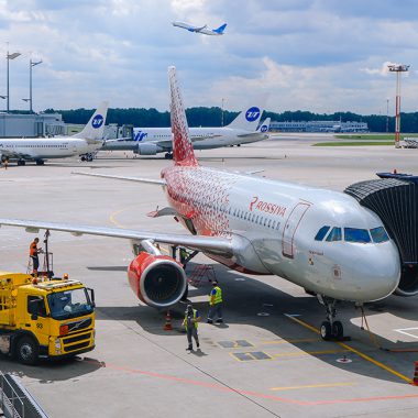 Airbus A319 авиакомпании Россия. Фото: Александр Геншер | TRAVELAVIABILET.RU