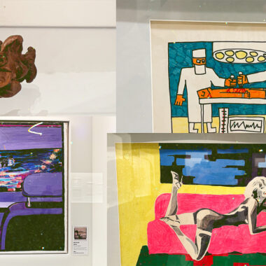 Картины и рисунки с выставки "Виктор Цой - Легенда", Севкабель порт, Санкт-Петербург. Фото: Александр Геншер | TRAVELAVIABILET.RU